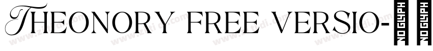 Theonory free versio字体转换